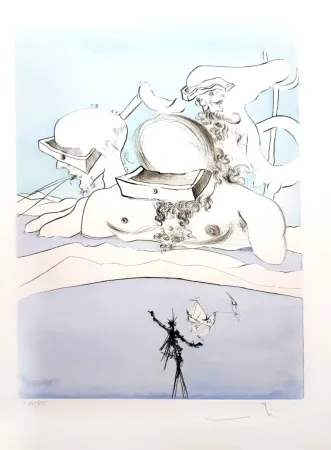 版画 Dali - Flung out like a Fag-end by the Big