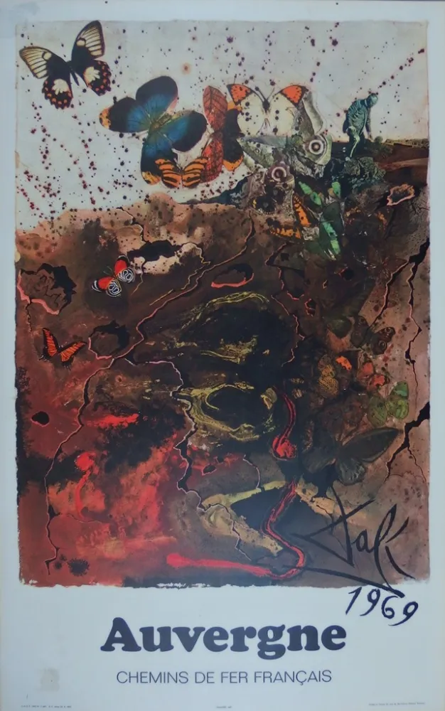 版画 Dali - France : Auvergne (SNCF)