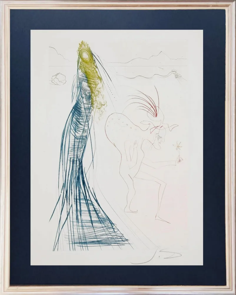 蚀刻版画 Dali - Frocin, the Evil Dwarf