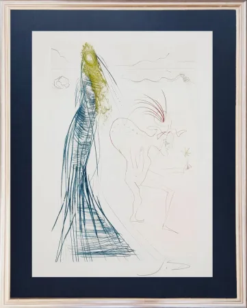 蚀刻版画 Dali - Frocin, the Evil Dwarf