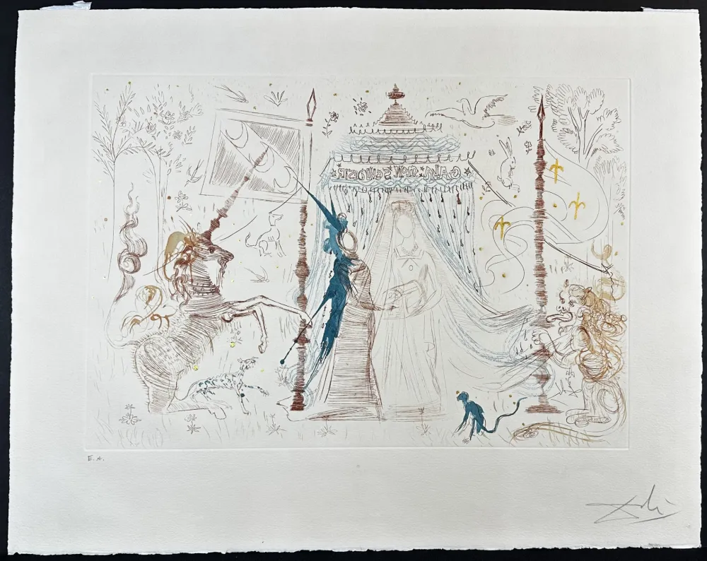 版画 Dali - Gala, mon seul desir