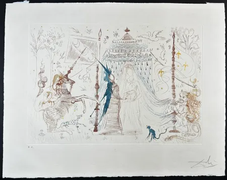 版画 Dali - Gala, mon seul desir