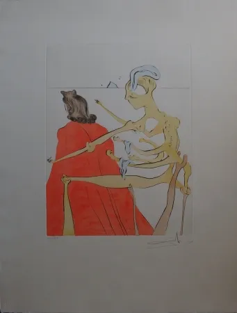 蚀刻版画 Dali - Gala's godly back (After 50 years of surrealism)