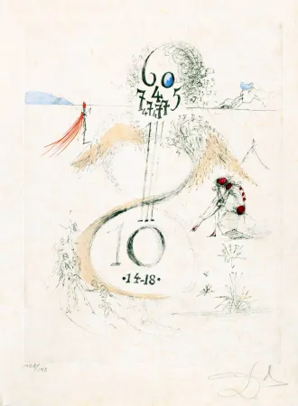 蚀刻版画 Dali - Guerre de 1914-1918