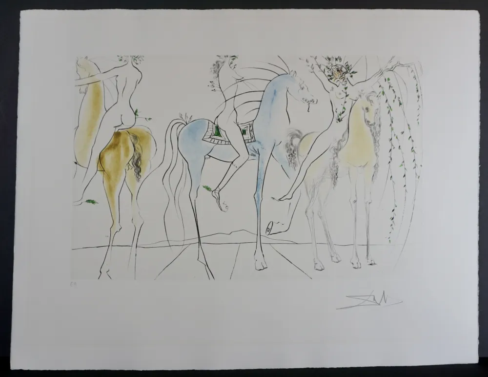 版画 Dali - Hamadryades Mimetiques Arborescentes 