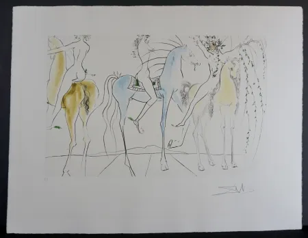 版画 Dali - Hamadryades Mimetiques Arborescentes 