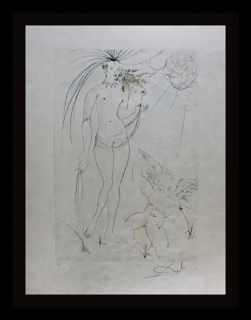 版画 Dali - Hommage a Albrecht Durer Venus & Cupid