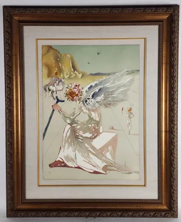 版画 Dali - Hommage a Homere Helen of Troy