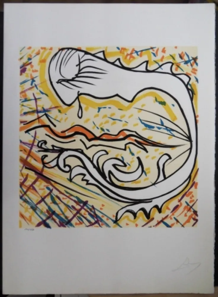 石版画 Dali - Il sonno del Fede