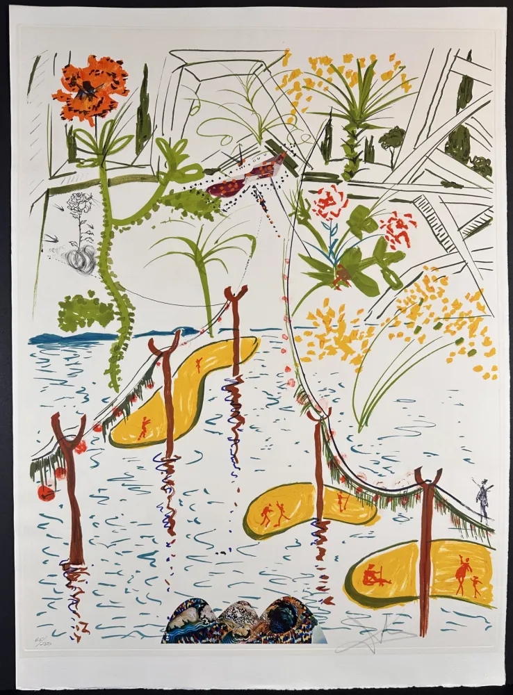 版画 Dali - Imaginations & Objects of The Future Biological Garden