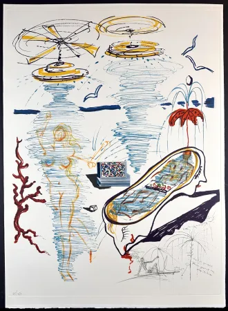 版画 Dali - Imaginations & Objects of The Future Liquid Tornado Bath Tub