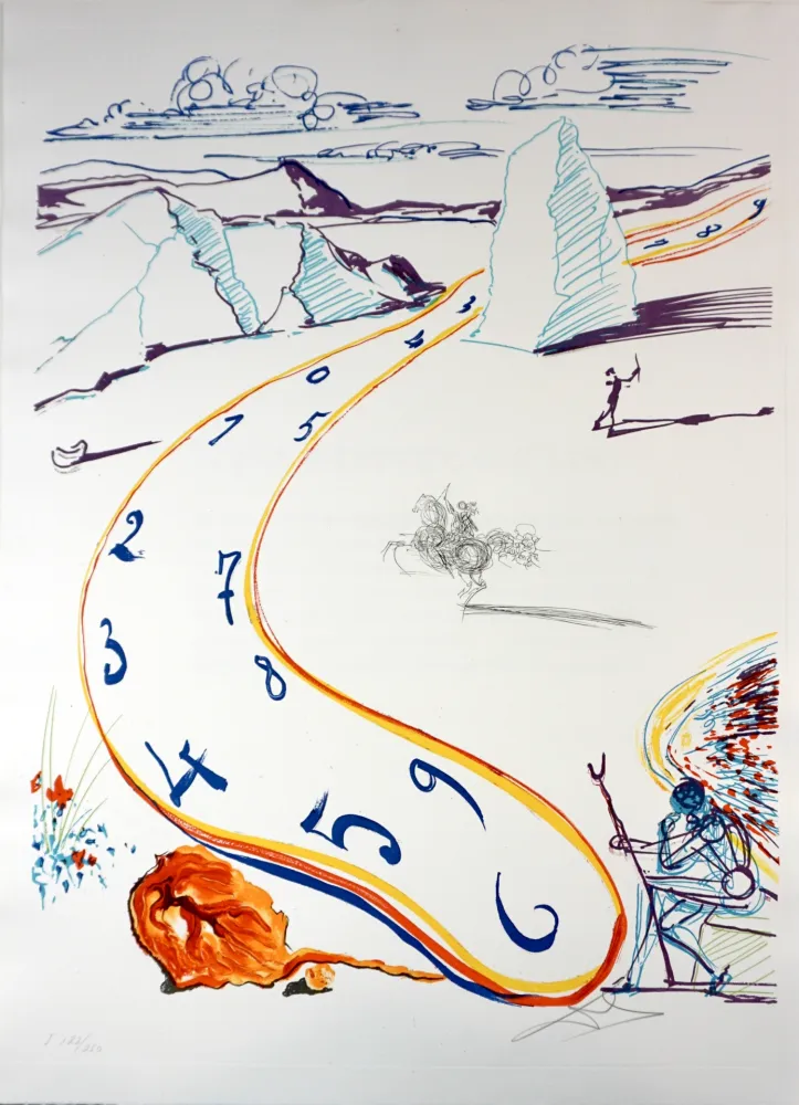 版画 Dali - Imaginations & Objects of The Future Melting Space Time