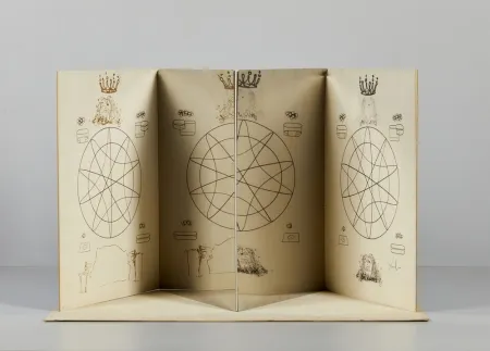 干刻版画 Dali - IMMORTALITE' STEREOSCOPIQUE ET STEREOCHIMIQUE DE LA MONARCHIE