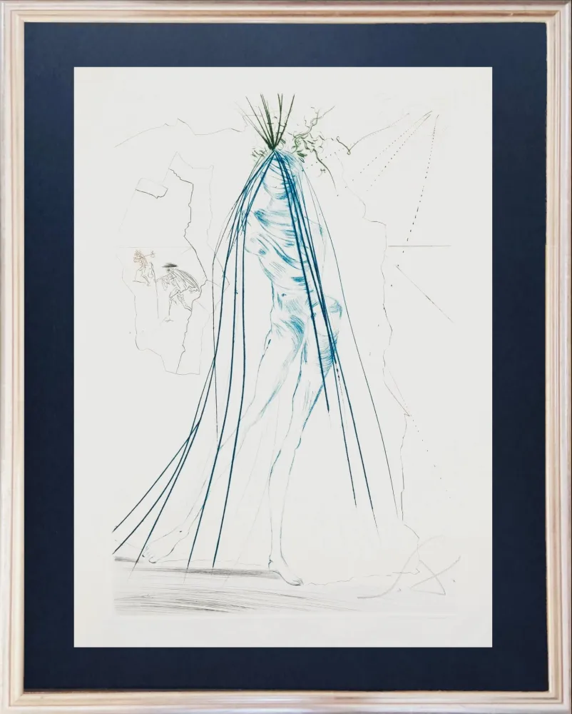 蚀刻版画 Dali - Iseult of the White Hands