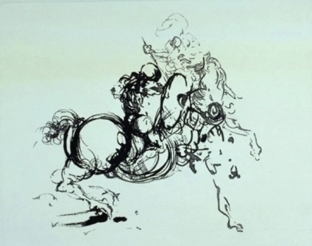 版画 Dali -  Jinete 1936
