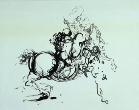 版画 Dali -  Jinete 1936