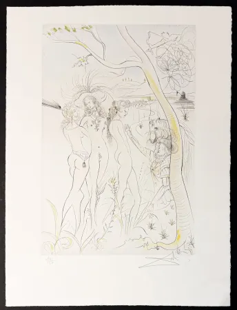 版画 Dali - Jugement de Pâris