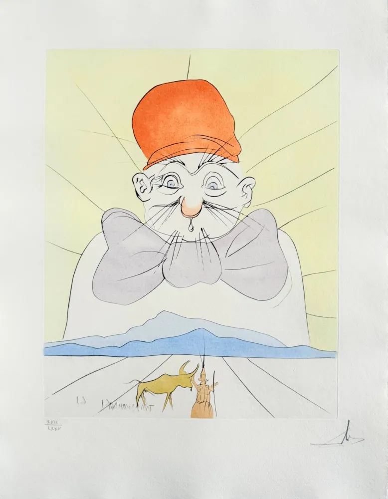 干刻版画 Dali - Kosonaga chojo (The princess and the herd boy)