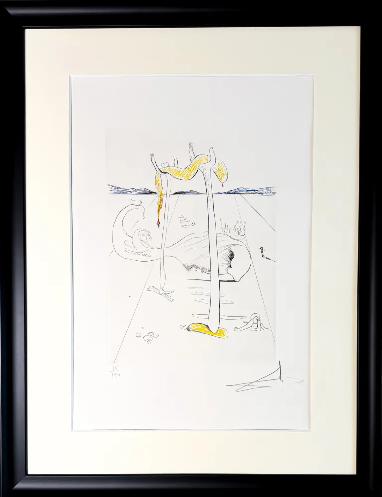 干刻版画 Dali - La Béquille