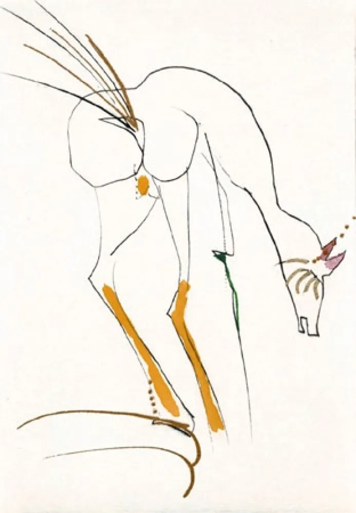 版画 Dali - La biche