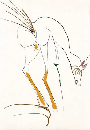 版画 Dali - La biche