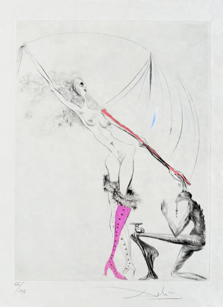 蚀刻版画 Dali - La Botte violette