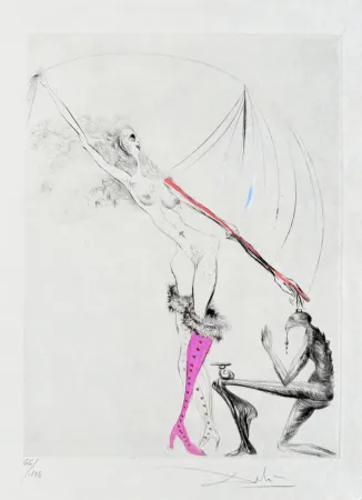 蚀刻版画 Dali - La Botte violette