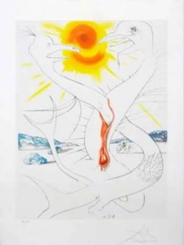 蚀刻版画 Dali - La conquista del Cosmos