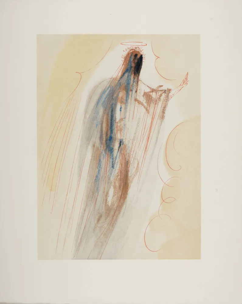 木刻 Dali - La Création des Anges, 1963