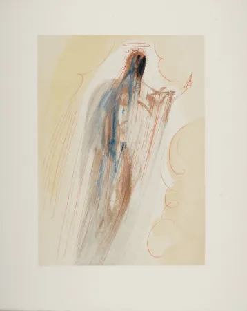 木刻 Dali - La Création des Anges, 1963
