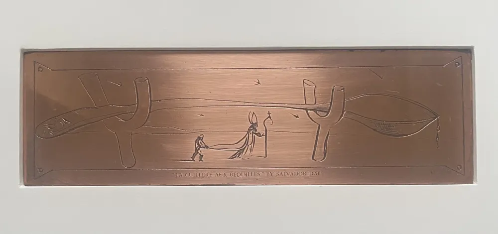 版画 Dali - La Cuillere aux Bequilles