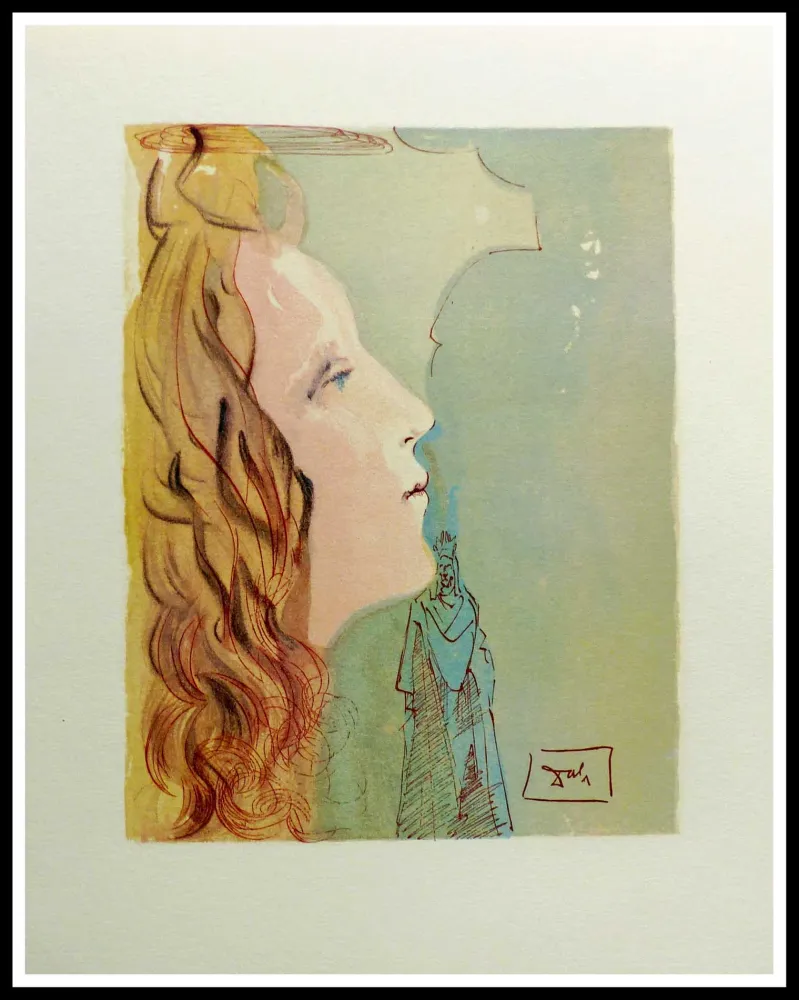 木刻 Dali - LA DIVINE COMEDIE - Béatrice