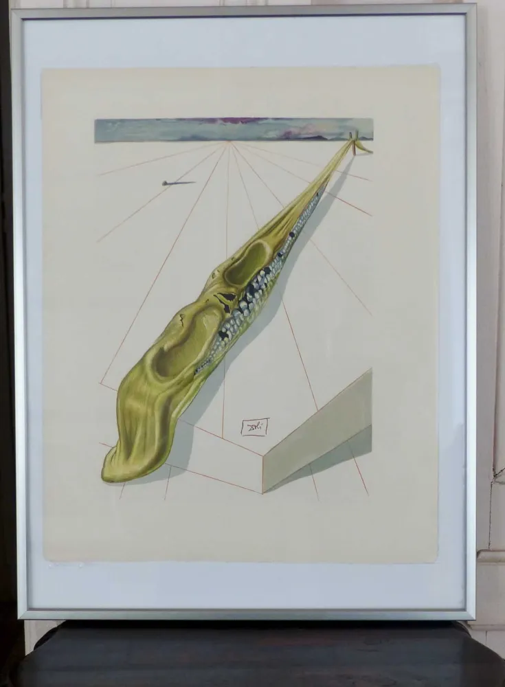 木刻 Dali - LA DIVINE COMEDIE - Blasphémateurs