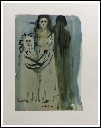 木刻 Dali - LA DIVINE COMEDIE - Dans la fumée des coléreux