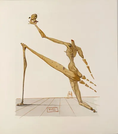 木刻 Dali - La Divine Comédie - Enfer 28 - Bertrand de Born