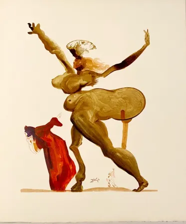 木刻 Dali - La Divine Comédie - Enfer 33 - Les traitres envers leurs hôtes