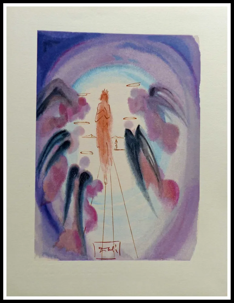 木刻 Dali - LA DIVINE COMEDIE - La joie des Bienheureux