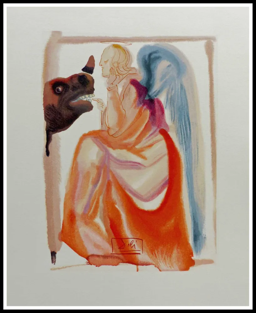 木刻 Dali - LA DIVINE COMEDIE - Le ciel de Mercure