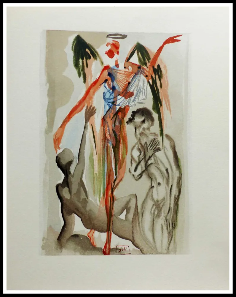 木刻 Dali - LA DIVINE COMEDIE - Le paradis terrestre