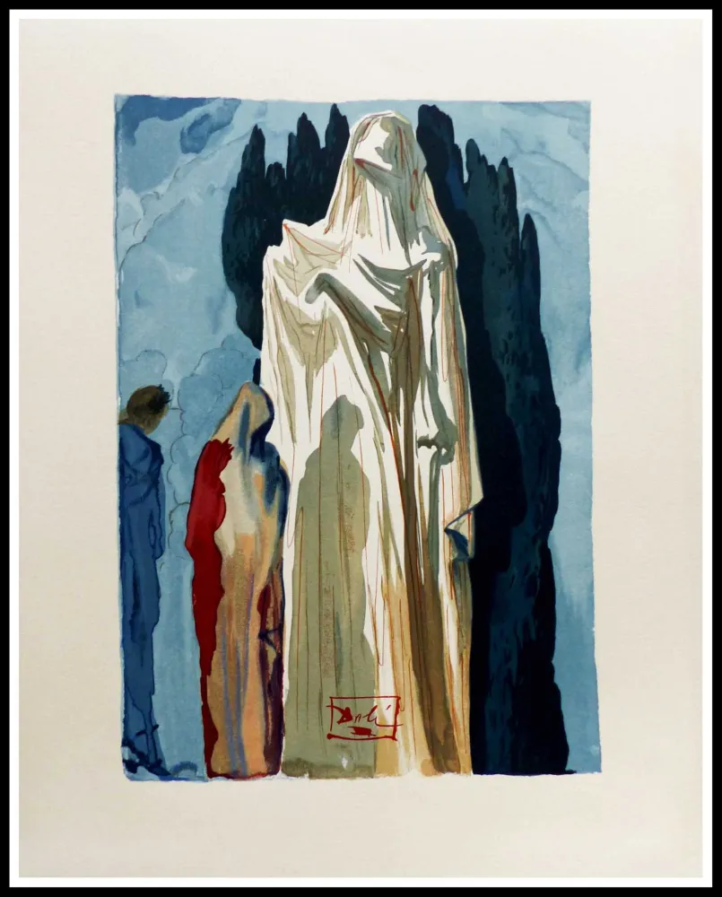 木刻 Dali - LA DIVINE COMEDIE - Les Hérétiques