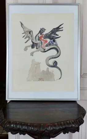 木刻 Dali - LA DIVINE COMEDIE - Les usuriers