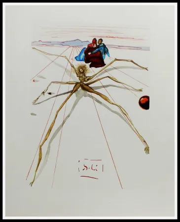 木刻 Dali - LA DIVINE COMEDIE - Quittant la corniche