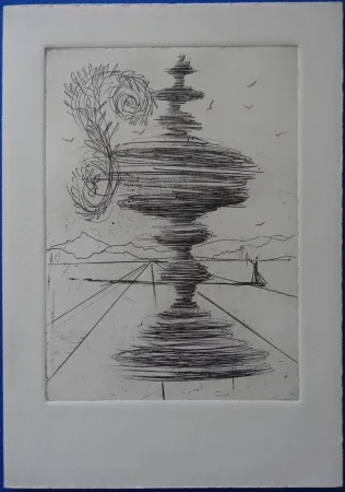 蚀刻版画 Dali - La Fontaine