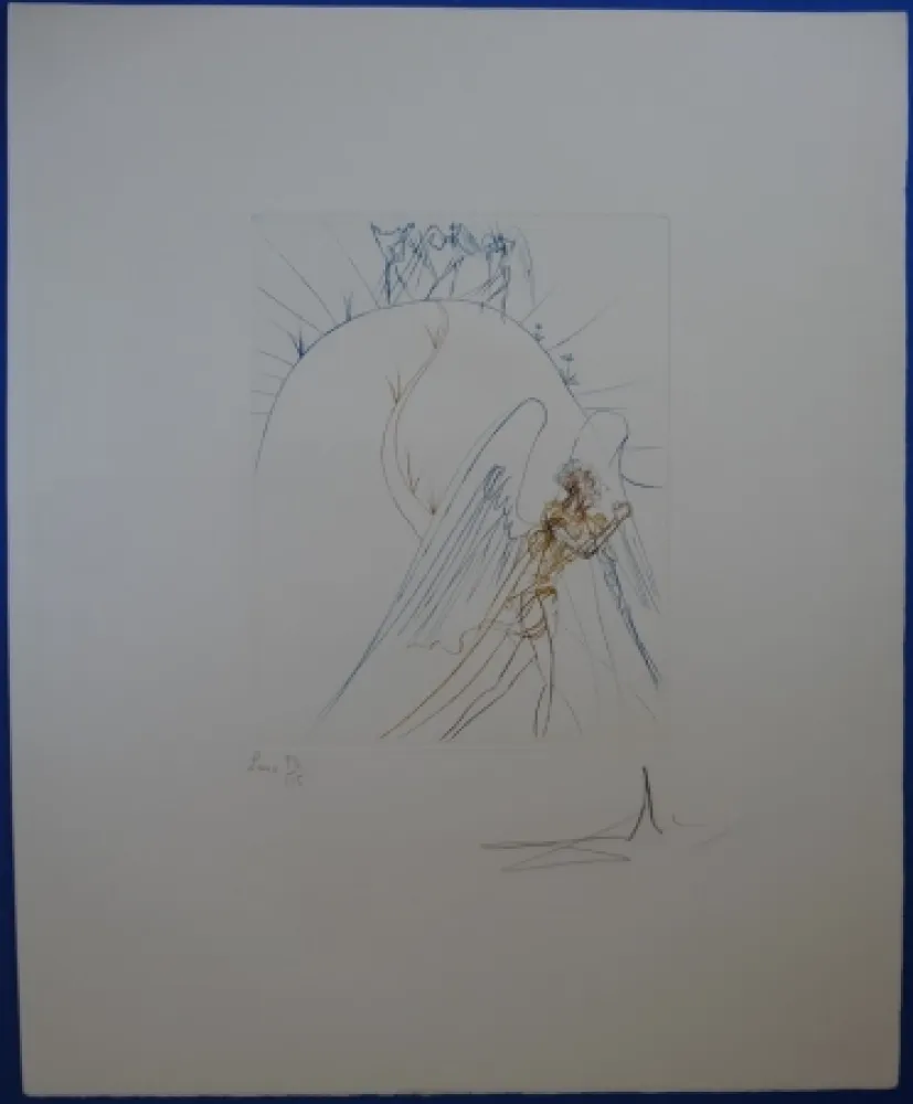 蚀刻版画 Dali - La Fuite de Satan