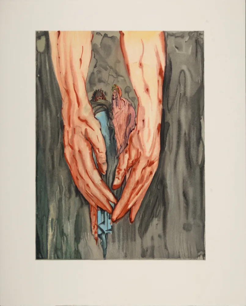 石版画 Dali - La Montée de Géryon