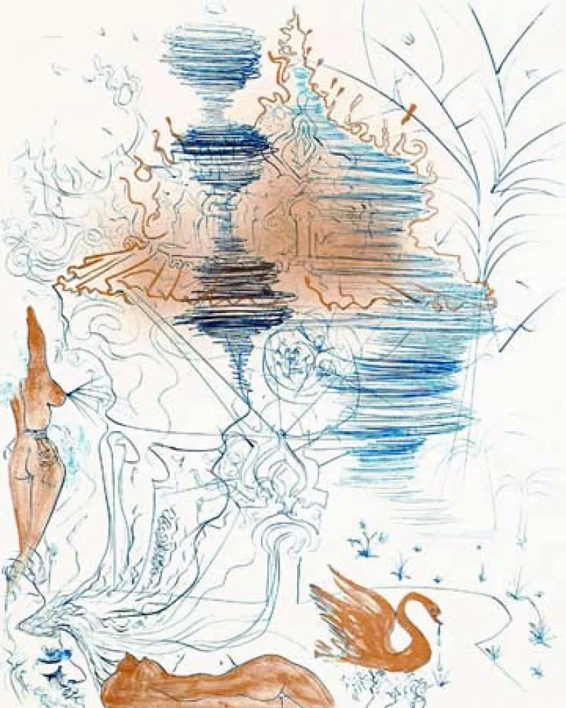 版画 Dali - La Pagode (The Pagoda)