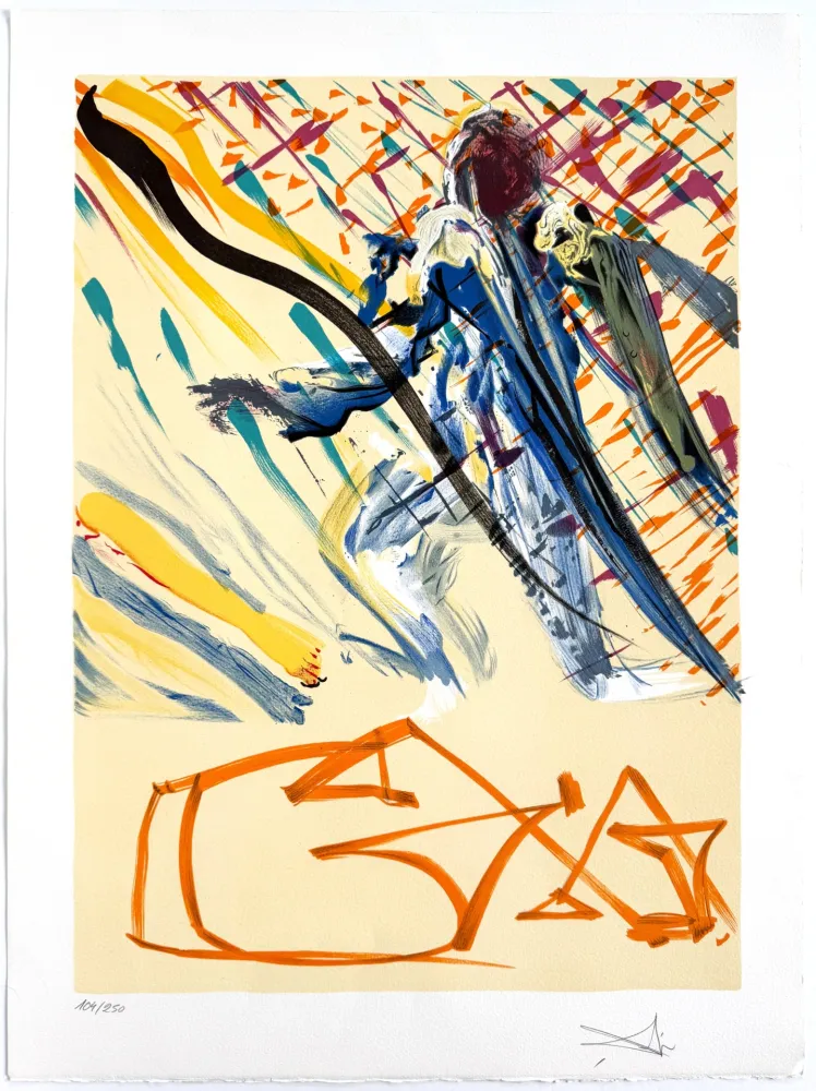 石版画 Dali - La parola divina (The Divine Word)