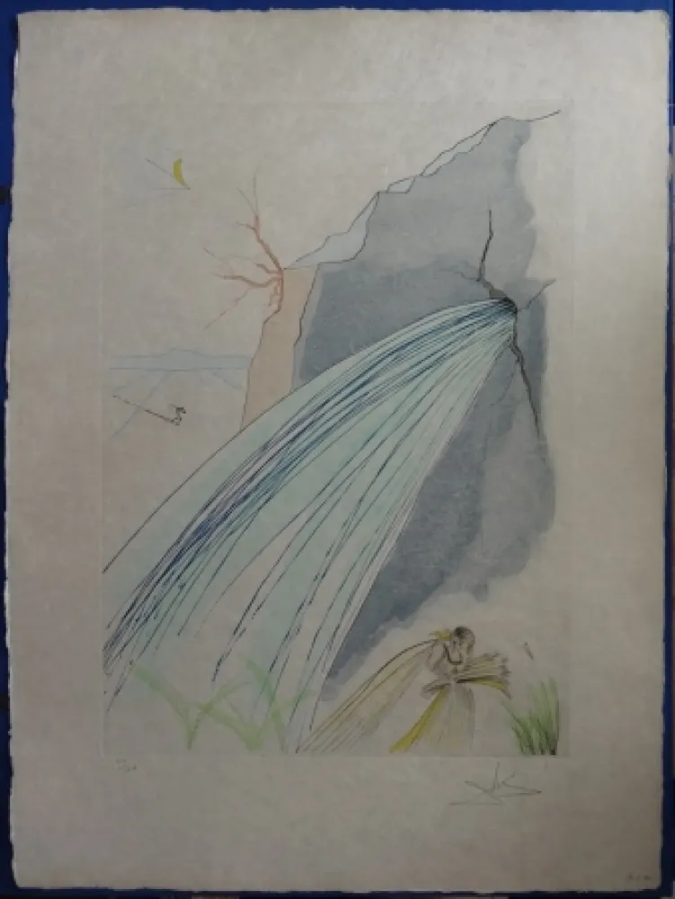 蚀刻版画 Dali - La source