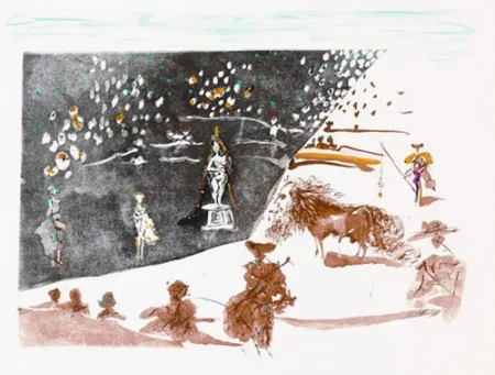 版画 Dali - La Statue (The Statue)