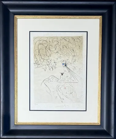 版画 Dali - La Tête